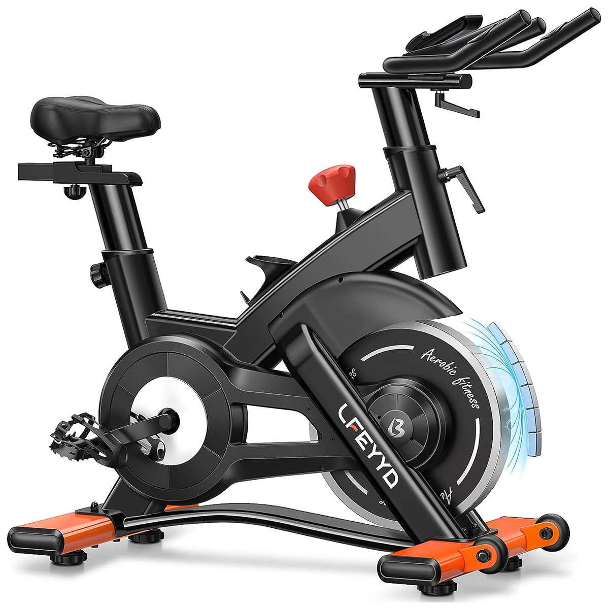 Exercise Bike Magnetic Resistance - จักรยานออกกำลังกาย Pooboo, จักรยานออกกำลังกายแบบตั้งโต๊ะระบบแม่เหล็ก รองรับน้ำหนักได้ 400 ปอนด์,