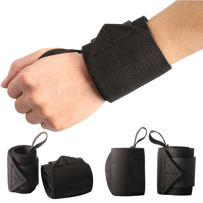 Wrist Wraps Weightlifting Support - สายรัดข้อมือแบบแข็งเสริมแผ่นรอง สำหรับยกน้ำหนัก ฟิตเนส ครอสเทรนนิ่ง กีฬา ป้องกันข้อมือ