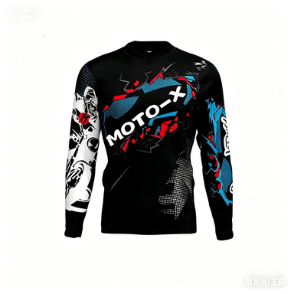 เสื้อกีฬาแขนยาวธีม MOTO-X ระบา - Cycling บทวิจารณ์และราคา