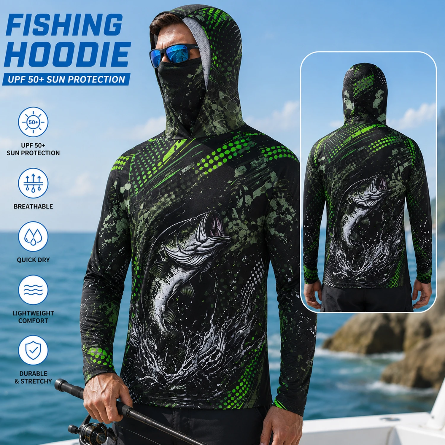 เสื้อแขนยาวสำหรับตกปลาผู้ชาย ร - Hiking บทวิจารณ์และราคา
